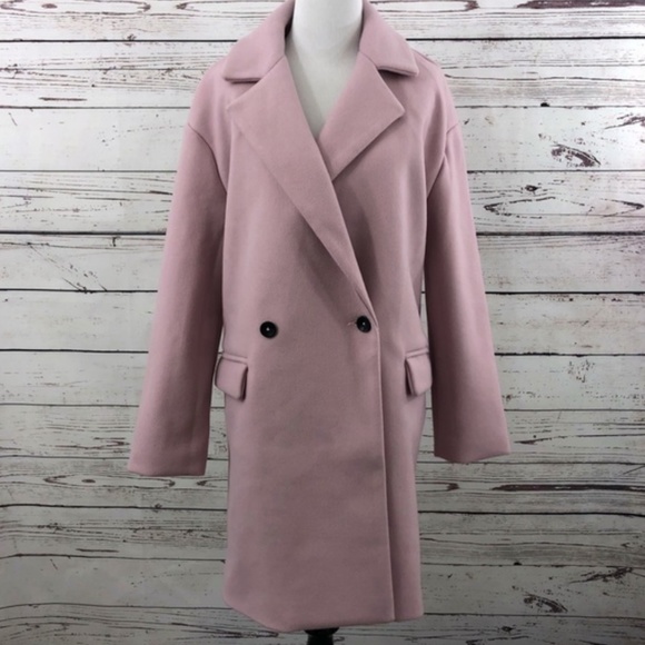 leith oversize double breasted coat